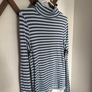 We The Free Good Good Stripe Turtleneck, sz large